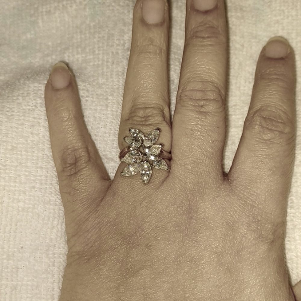 Crystal costume jewelry ring